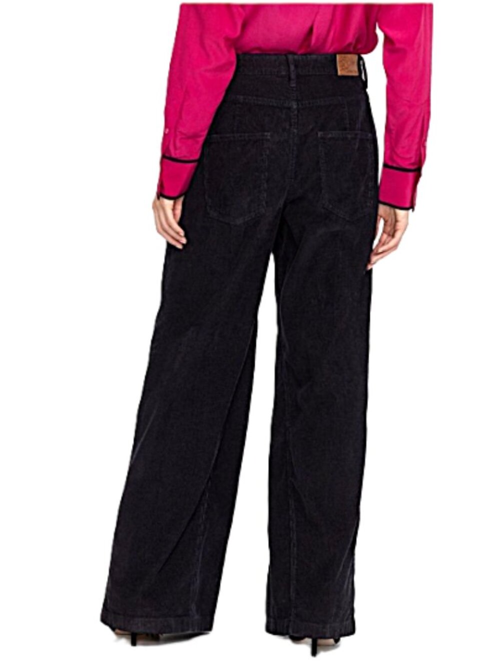 JOHNNY WAS Suki Wide Leg High Rise Black Corduroy Jeans--NWT--31 - Picture 8 of 16